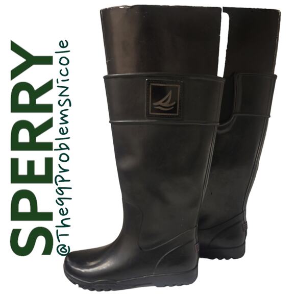Sperry Waterproof Tall Rainboots - Picture 1 of 9